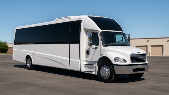 Exterior of Charter Bus Company Newport Beach's 15 Passenger Minibus in Newport Beach