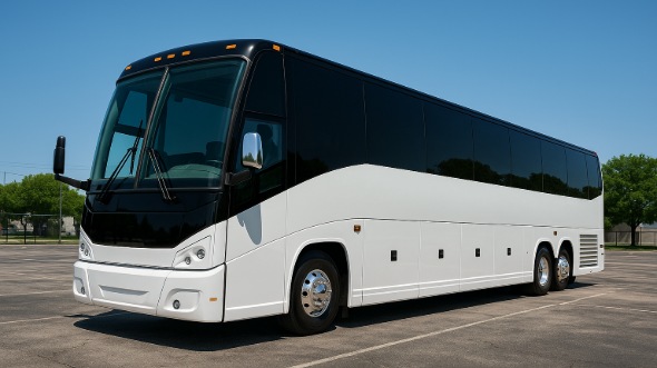 Exterior of Charter Bus Company Laguna Niguel's 54 Passenger Charter Bus in Laguna Niguel