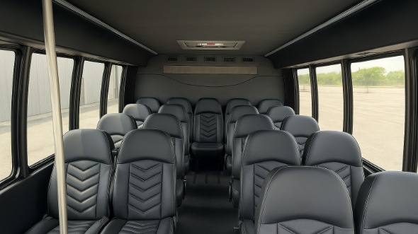 aliso viejo 15 passenger minibus inside
